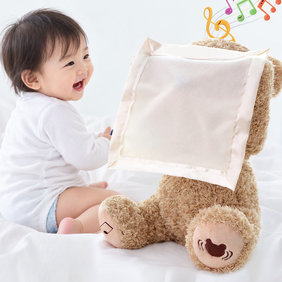 いないいないばあテディベア – インタラクティブぬいぐるみ